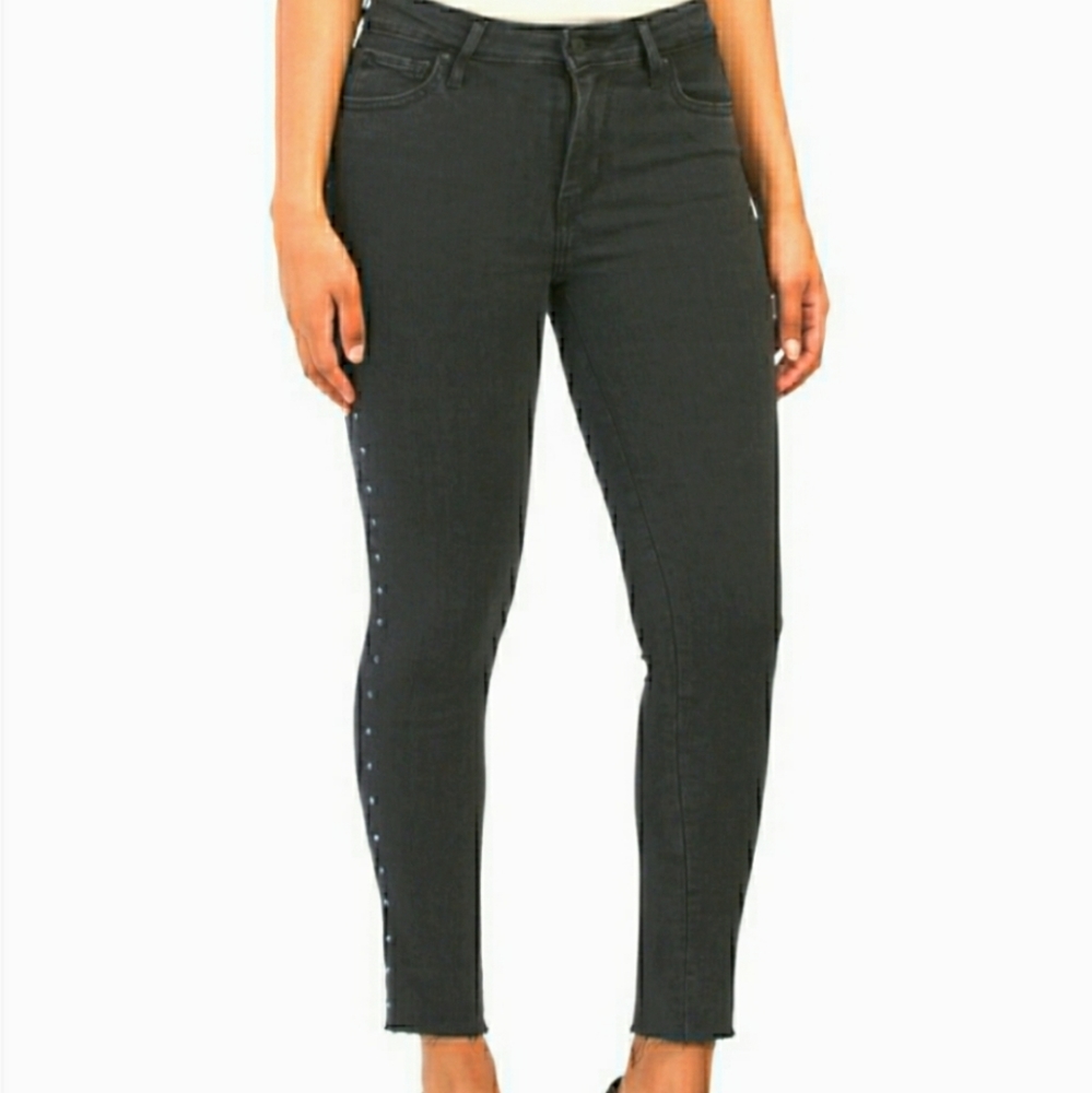 Levi's Studded Black High Rise Jeans